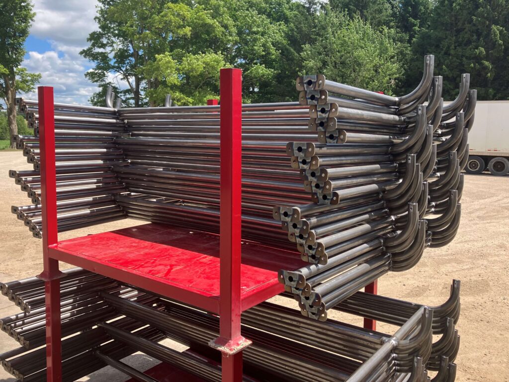 A stack of railings